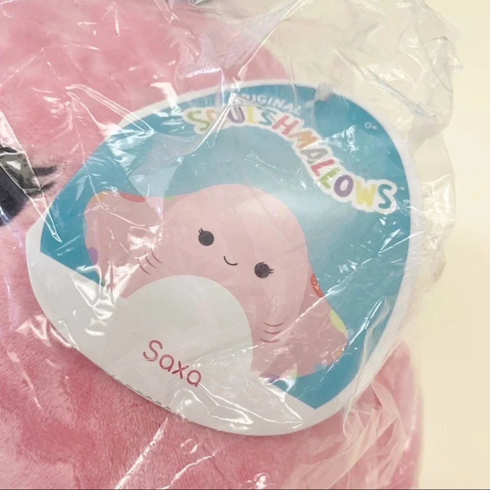 Squishmallow Saxa 12” Pink Rainbow Plush Stingray Stuffed Animal Collectible Toy